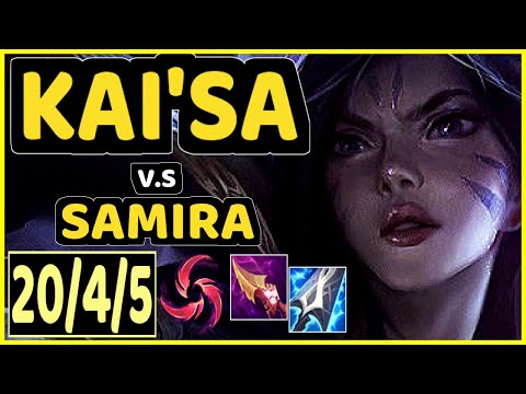 RULER (KAI'SA) vs SAMIRA - 20/4/5 KDA BOTTOM ADC GAMEPLAY - KR Ranked GRANDMASTER