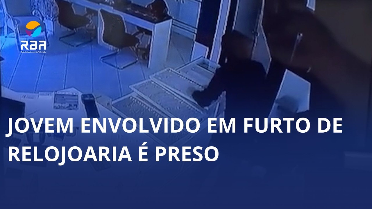 Jovem envolvido em furto de relojoaria é preso em Joinville