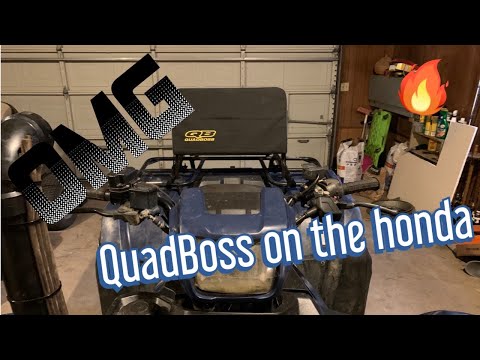 Quadboss back rest on Honda Foreman 500