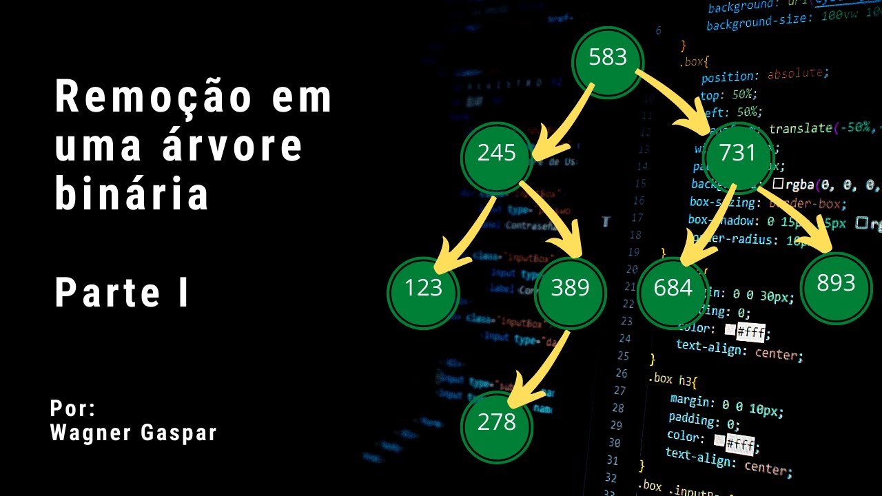 Remoção em uma árvore binária - parte I
