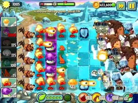 Plants vs. Zombies 2 - Icebound Battleground Level 115-116