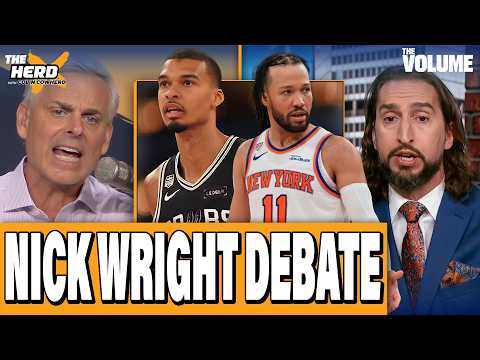 Colin Cowherd & Nick Wright DEBATE: NBA Finals, Knicks, Spurs, Wemby, Brunson | THE HERD