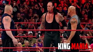 Undertaker vs Brock Lesnar vs Goldberg vs Roman Reigns WWE RAW 2018 HD