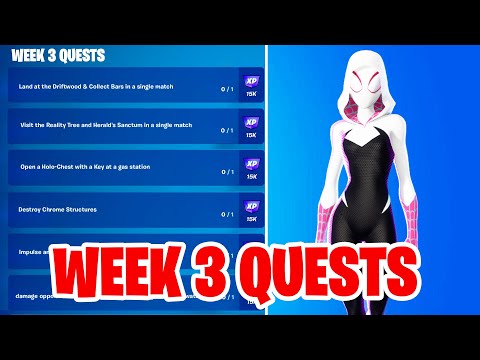 All Week 3 Quests Guide in Fortnite Chapter 3 Season 4 ( Week 1 Weekly Challenges)