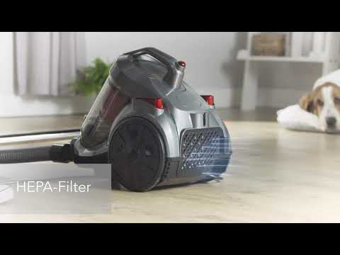Staubsauger Epic, beutelloser (3 Liter), HEPA-Filter, 6-Zyklon-Technologie & Einfache Entleerung.