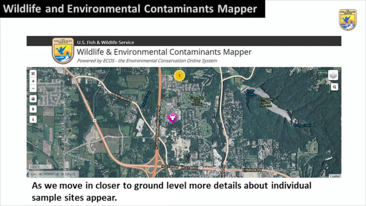Overview of the Environmental and Wildlife Contaminants Mapper
