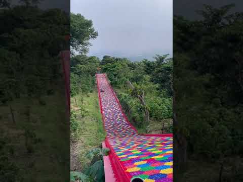 Would you go down this 🌈 slide?📍 @picnicsteakhouse - El Salvador 🇸🇻