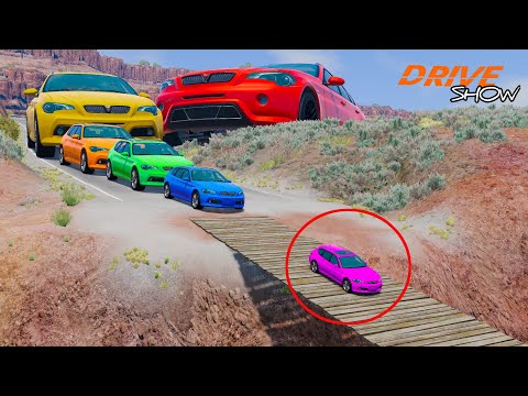 Big & Small Cars vs Suspension Bridge