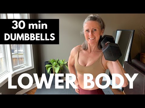 LOWER BODY WORKOUT muscle building dumbbells L4