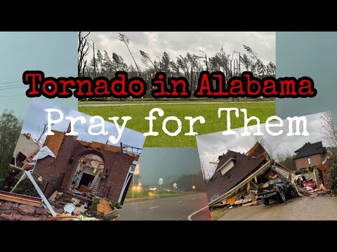Strong Tornado hits Brent Alabama (March 25, 2021)