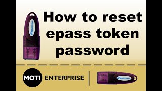 How to reset epass token password | Recover dsc pin | How to reset epass pin  | How to Unblock token
