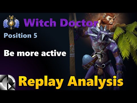 Replay Analysis: Witch Doctor 5 Support - Divine 2 | Dota 2 7.28b