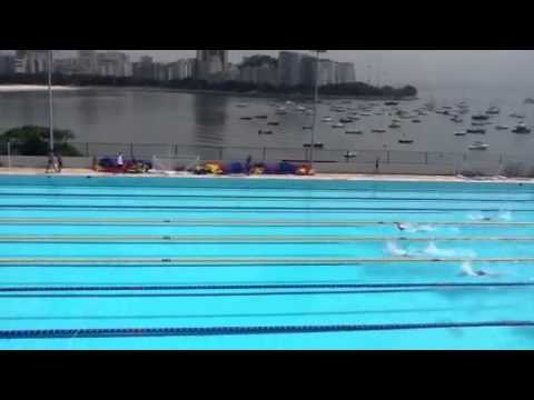 1º lugar nos 50m Borboleta, Petiz II - Vinculado, RJ.