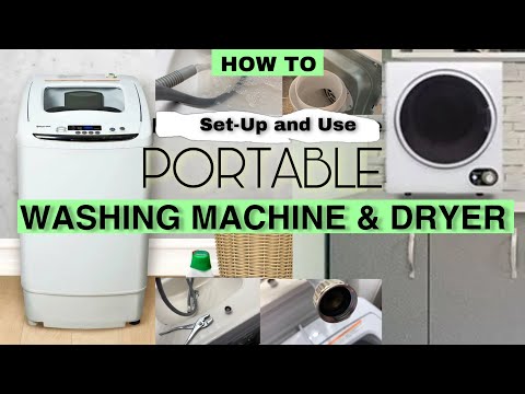 How To Set Up and Use Magic Chef .9 cu Portable Washer and Dryer