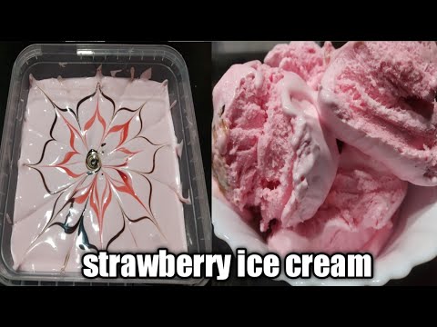 Homemade Strawberry Ice cream🍦| Amul style.