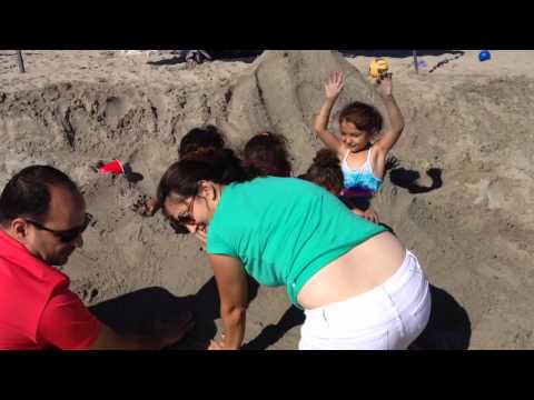 Suhair and Shadi at the beach