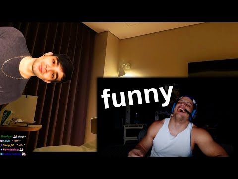 Tyler1 Reacts to "you're in a hotel room but tarzaned is in the room next door"