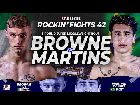 Rockin' Fights 42: Tony Browne vs Lucas Martins | Highlights