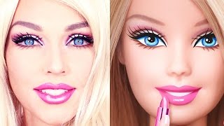 Barbie Doll MakeUp Transformation