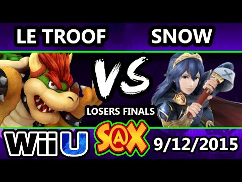 S@X Monthly - Snow (Fox, Lucina) Vs. Le Troof (Bowser) SSB4 LF - Smash Wii U - Smash 4
