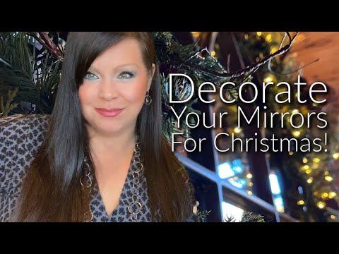 YouTube video about: How to decorate a round mirror for christmas?