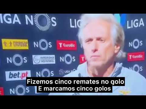 "Fizemos cinco remates no golo e marcamos sete golos" Jorge Jesus