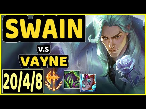 SWAIN vs VAYNE - PENTAKILL 20/4/8 KDA BOTTOM ADC GAMEPLAY - KR Ranked GRANDMASTER
