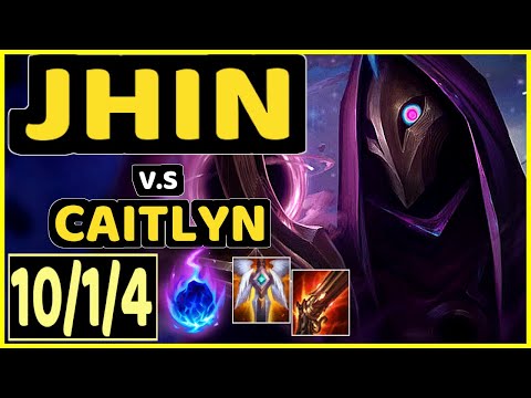 MICAO (JHIN) vs CAITLYN - 10/1/4 KDA BOTTOM ADC CHALLENGER GAMEPLAY - BR