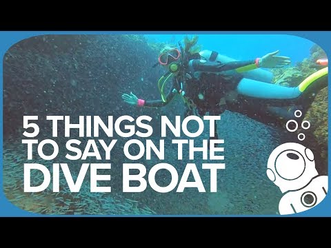 5 Things Not To Say On The Dive Boat