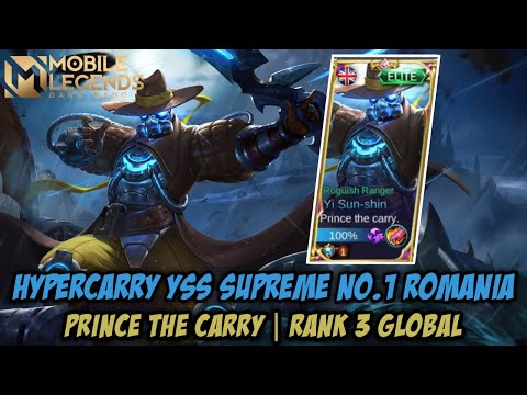 Hypercarry YSS Supreme best build!-Rank 3 Global Yi Sun-Shin by Prince the carry-MLBB(Gameplay 2021)