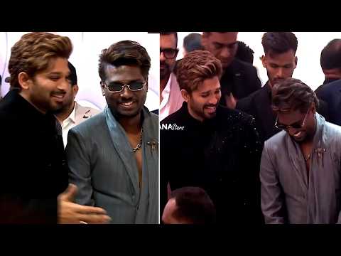 Allu Arjun & Atlee Visuals @ Allu Sirish & Nayanika Pre-Wedding Reception
