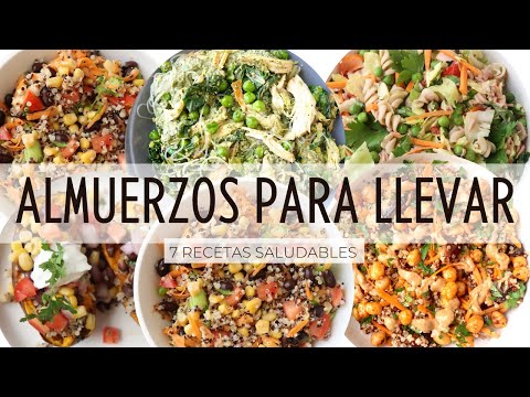 7 ALMUERZOS SALUDABLES PARA LLEVAR (ESCUELA O TRABAJO)