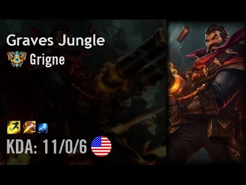 Graves Jungle vs Gragas - Grigne - NA Challenger Patch 6.14