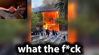 France is on fire right now..