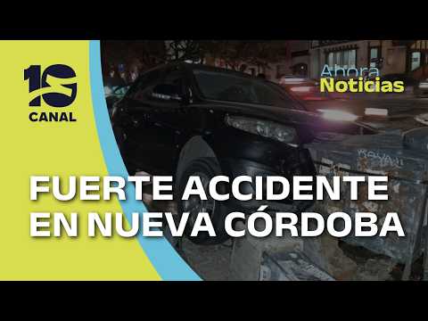 Fuerte choque en Nueva Córdoba: importantes daños y corte parcial