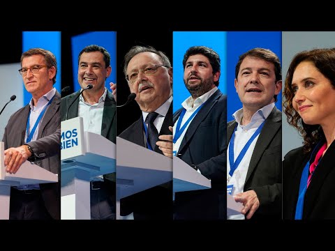 Mesa de presidentes de gobiernos autonómicos del PP en el XX Congreso Nacional del PP en Sevilla