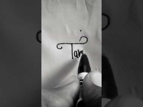 Requested Tanvi❤❤ Name signature styil❤❤ #shortvideo #viralvideo #ytshorts #shorts #viralsong 💙💙