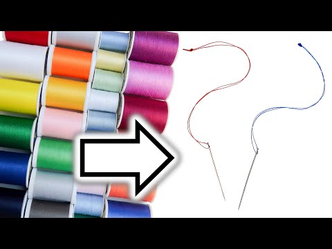 How to Thread and Knot a Sewing Needle by Hand  - Sewing for Beginners