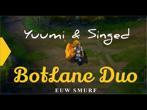Singed & Yuumi vs Caitlyn & Brand (Bot Lane) | KDA: 5/0/9 | EUW Smurf queue | 12.3