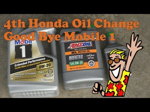 4th Honda Oil change with oil filter cut open|Good bye Mobil One???