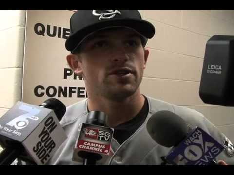 0 Scott Wingo Talks To The Media After Taking Game 1 Of The College World Series