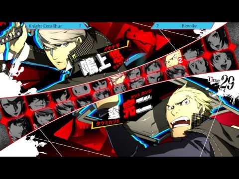 P4AU Netplay Tourney Losers Finals - Knight (Narukami) vs Rennikz (Kanji)