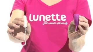 Lunette menstrual cup size