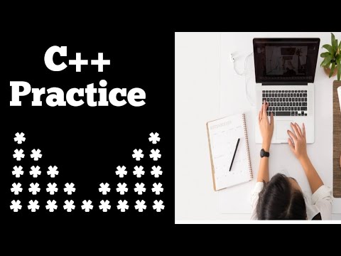 36 C Programming Questions Practice Star Pattern 12