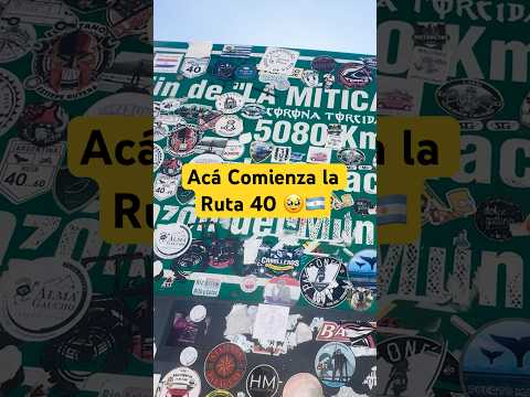 Qué locura llegar a donde inicia o termina la ruta 40 un sueño cumplido ✅