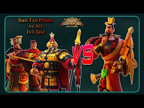 Sun Tzu Prime 1v1 Test (vs All) - Rise of Kingdoms