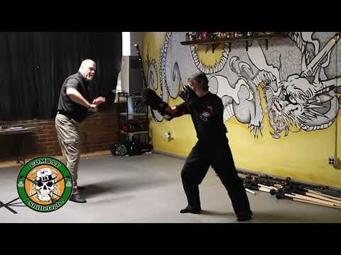 Shillelagh Back Strike to Elbows - Irish Stick Fighting