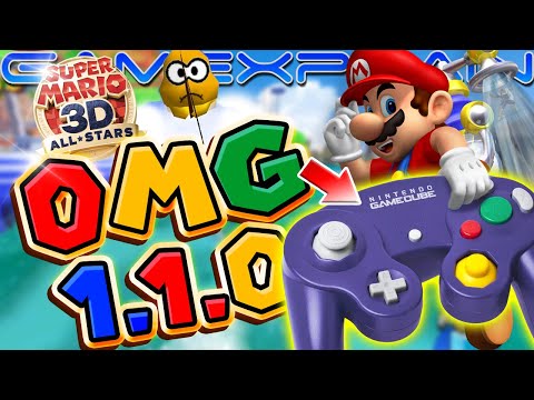 OMG! GameCube Controller Now Works in Mario Sunshine | 3D All-Stars 1.1.0 Update Tour! (+Inverted)