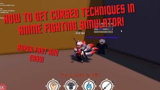 HOW TO GET CURSED TECHNIQES IN ANIME FIGHTING SIMULATOR. Location of gojo!