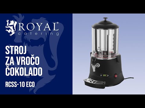 videoposnetek - Stroj za vročo čokolado - 10 litrov - LED zaslon